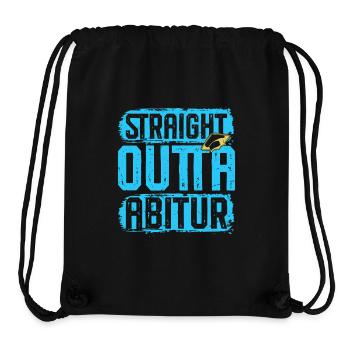 Abitur STRAIGHT OUTTA ABITUR Lustiges - Stanley/Stella recycelter Gym Bag - Schwarz - Vorne