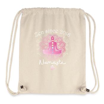 Zen Since 2016 - 9 Years of Calm and Wisdom - Stanley/Stella Recycled Gym Bag - natural - Front