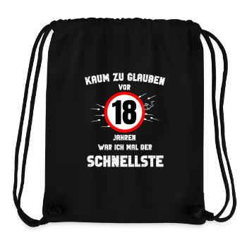 18 Birthday Adult Adult Gift Party - Stanley/Stella Recycled Gym Bag - black - Front