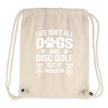 Discgolf Spruch Hunde Lustiges Discgolf Geschenk - Stanley/Stella recycelter Gym Bag - Naturweiß - Vorne