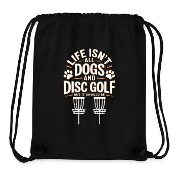Discgolf Spruch Hunde Lustiges Discgolf Geschenk - Stanley/Stella recycelter Gym Bag - Schwarz - Vorne
