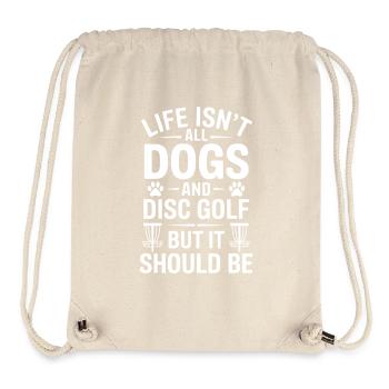 Discgolf Spruch Hunde Lustiges Discgolf Geschenk - Stanley/Stella recycelter Gym Bag - Naturweiß - Vorne
