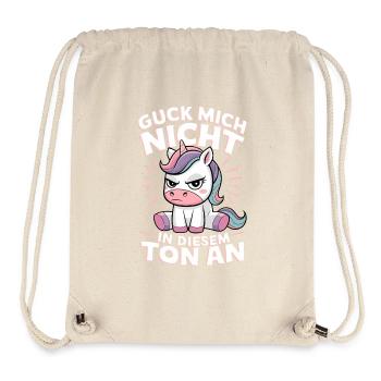 Ne me regarde pas sur ce ton - Sac à cordon recyclé Stanley/Stella - blanc naturel - Devant