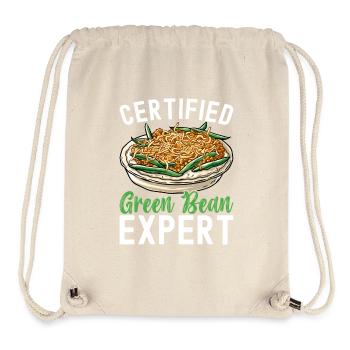 Casserole de haricots verts - Sac à cordon recyclé Stanley/Stella - blanc naturel - Devant
