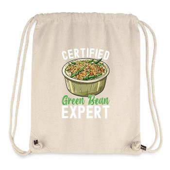 Casserole de haricots verts - Sac à cordon recyclé Stanley/Stella - blanc naturel - Devant