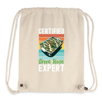 Casserole de haricots verts - Sac à cordon recyclé Stanley/Stella - blanc naturel - Devant