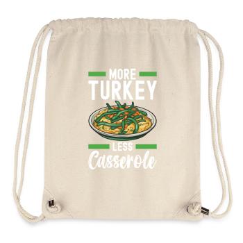 Casserole de haricots verts - Sac à cordon recyclé Stanley/Stella - blanc naturel - Devant