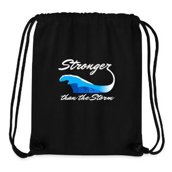 Stronger Than the Storm – Stärke zeigen - Stanley/Stella recycelter Gym Bag - Schwarz - Vorne