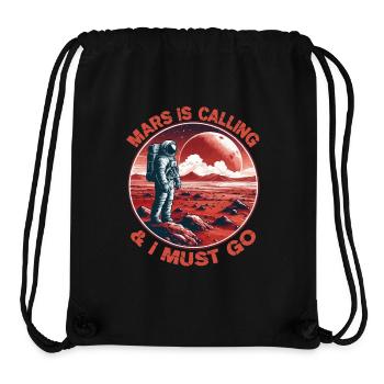 Der Mars ruft und ich muss gehen Mars Astronomie - Stanley/Stella recycelter Gym Bag - Schwarz - Vorne