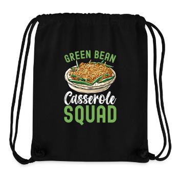Casserole de haricots verts - Sac à cordon recyclé Stanley/Stella - noir - Devant