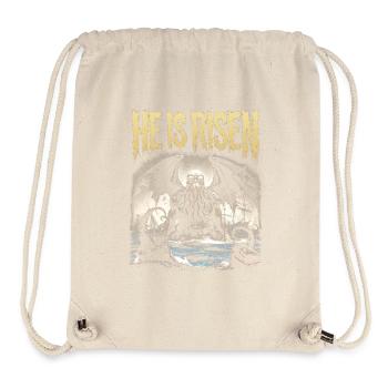 Vintage Cthulhu, er ist auferstanden - Stanley/Stella recycelter Gym Bag - Naturweiß - Vorne