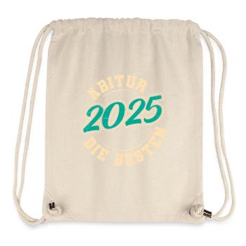 Abiturient ABI 2025 DIE BESTEN Lustiges Abi - Stanley/Stella recycelter Gym Bag - Naturweiß - Vorne