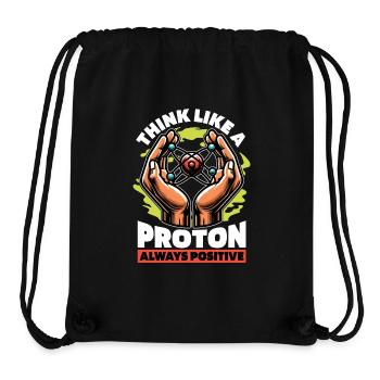 STEM Teacher Think Like A Proton Science Teacher - Stanley/Stella recycelter Gym Bag - Schwarz - Vorne