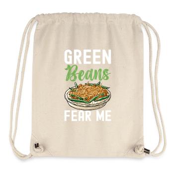 Casserole de haricots verts - Sac à cordon recyclé Stanley/Stella - blanc naturel - Devant