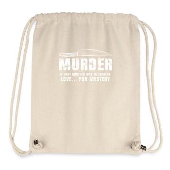 Mord ist nur eine andere Art, sich auszudrücken - Stanley/Stella recycelter Gym Bag - Naturweiß - Vorne