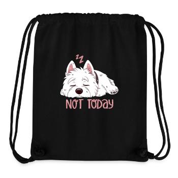 Not Today – Westie chilling out - Stanley/Stella Recycled Gym Bag - black - Front