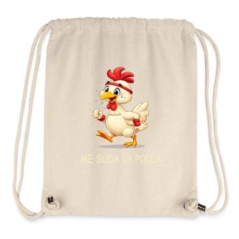 Poule En Sueur animée - Sac à cordon recyclé Stanley/Stella - blanc naturel - Devant