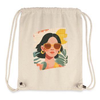 Relax Meditation Selfcare Me-Time - Stanley/Stella recycelter Gym Bag - Naturweiß - Vorne