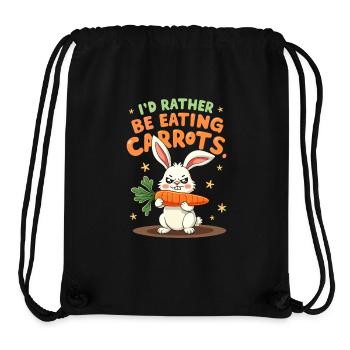 Mürrischer Hase Sarkastisches Tierdesign - Stanley/Stella recycelter Gym Bag - Schwarz - Vorne