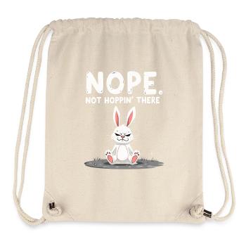 Mürrischer Hase Sarkastisches Tierdesign - Stanley/Stella recycelter Gym Bag - Naturweiß - Vorne