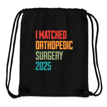 I Matched Orthopedic Surgery 2025 - Stanley/Stella recycelter Gym Bag - Schwarz - Vorne
