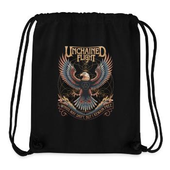 Unchained Flight - Eagle & Sacred Geometry - Stanley/Stella recycelter Gym Bag - Schwarz - Vorne