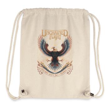 Unchained Flight - Eagle & Sacred Geometry - Stanley/Stella recycelter Gym Bag - Naturweiß - Vorne