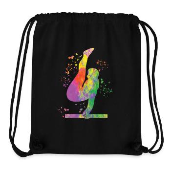 Gymnastics Parallel Bars Artistic Gymnastics - Stanley/Stella Recycled Gym Bag - black - Front