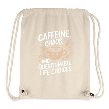 Caffeine Coffee Saying Coffee Drinker - Stanley/Stella Recycled Gym Bag - natural - Front