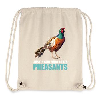Pheasants Pheasant - Stanley/Stella Recycled Gym Bag - natural - Front