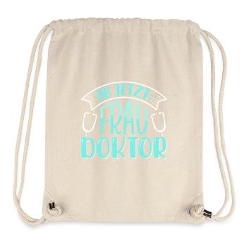 Doktorarbeit AB JETZT BITTE FRAU DOKTOR Lustiges - Stanley/Stella recycelter Gym Bag - Naturweiß - Vorne