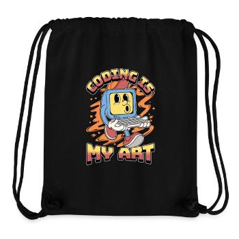 Coder Coding Is My Art Software Engineering Coders - Stanley/Stella recycelter Gym Bag - Schwarz - Vorne