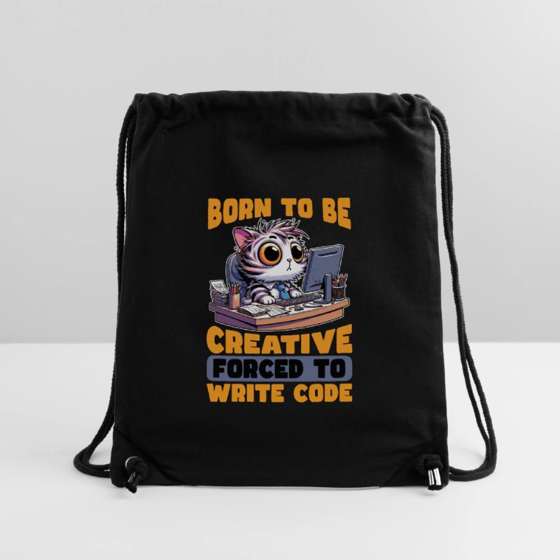 Codeur né pour être créatif Développeur Web Codeurs Sac à cordon recyclé Stanley/Stella