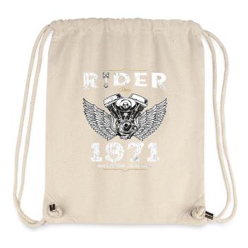 Rider Since 1971 - 54 Years of Open Roads & - Stanley/Stella Recycled Gym Bag - natural - Front