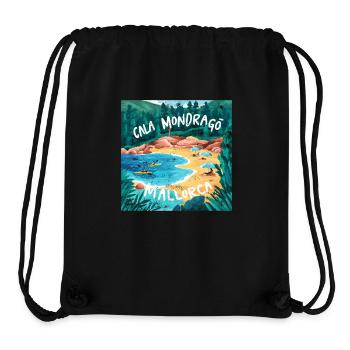 Majorque Cala Mondrago - Sac à cordon recyclé Stanley/Stella - noir - Devant