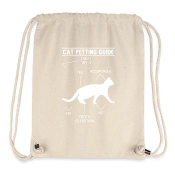 cat petting guide - Stanley/Stella recycelter Gym Bag - Naturweiß - Vorne