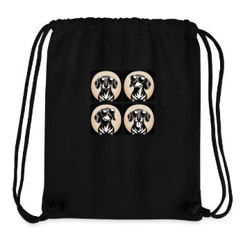 Dackel Fotobx - Stanley/Stella recycelter Gym Bag - Schwarz - Vorne