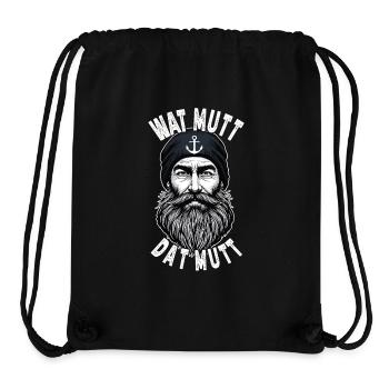 East Frisian North Sea Seaman Wat Mutt Dat Mutt - Stanley/Stella Recycled Gym Bag - black - Front