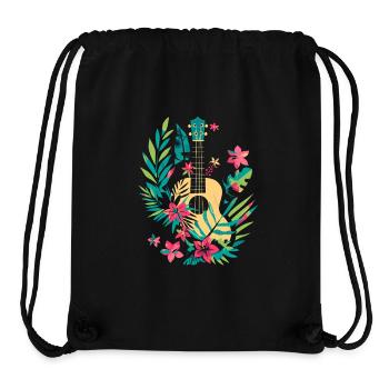 Ukulele Comic Look - Stanley/Stella recycelter Gym Bag - Schwarz - Vorne