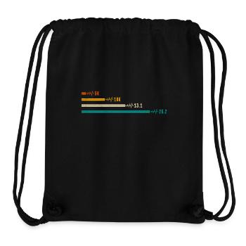 Läufer HALBMARATHON 26.2 Laufen Lustiges - Stanley/Stella recycelter Gym Bag - Schwarz - Vorne