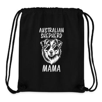 Australian Shepherd Mom Funny Aussie Gift - Stanley/Stella Recycled Gym Bag - black - Front