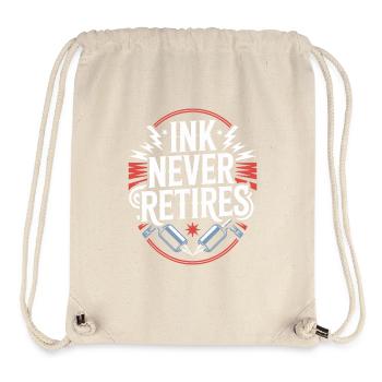 Des personnes âgées tatouées vieillissant fièrement, - Sac à cordon recyclé Stanley/Stella - blanc naturel - Devant