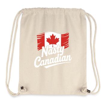 Böse Kanadier Lustig Kanada Ahorn Ellbogen Hoch - Stanley/Stella recycelter Gym Bag - Naturweiß - Vorne