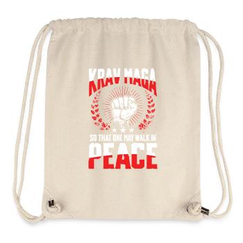 Krav Maga: So That One May Walk In Peace - Stanley/Stella Recycled Gym Bag - natural - Front