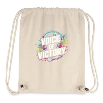 Mädchen In Esports Shoutcaster Gaming -kommentar - Stanley/Stella recycelter Gym Bag - Naturweiß - Vorne