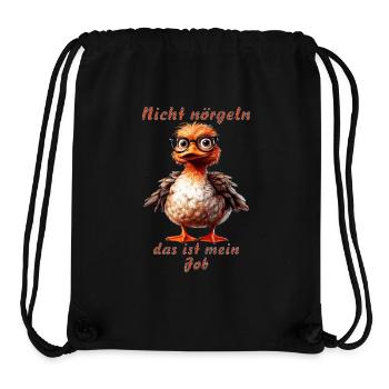 Ne vous emrangez pas, c’est mon boulot - Sac à cordon recyclé Stanley/Stella - noir - Devant