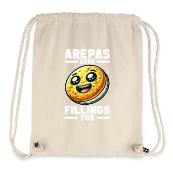 Venezuelan Arepas - Stanley/Stella Recycled Gym Bag - natural - Front