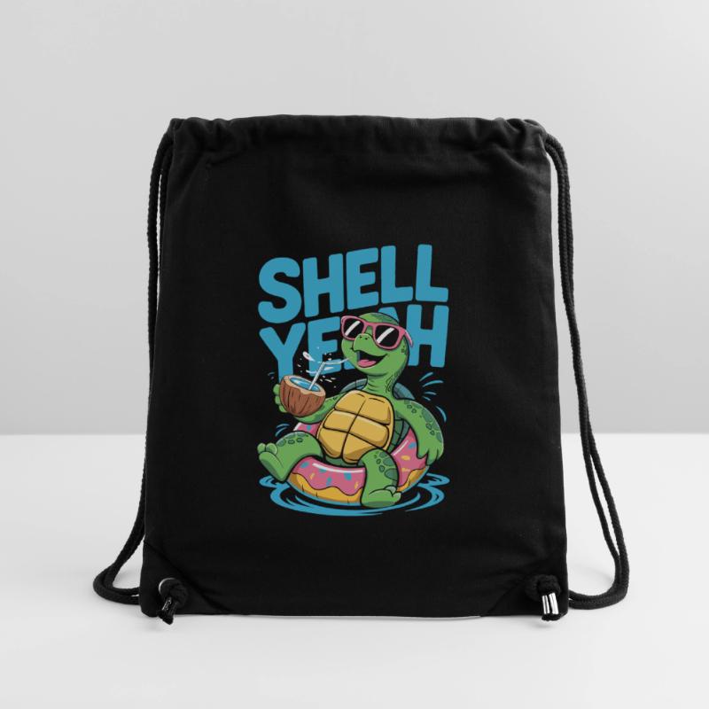 Shell yeah – Chill Turtle Sac à cordon recyclé Stanley/Stella