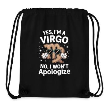 Chemise Virgo Zodiac Statement - Sac à cordon recyclé Stanley/Stella - noir - Devant