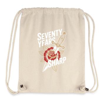 Des personnes âgées tatouées vieillissant fièrement, - Sac à cordon recyclé Stanley/Stella - blanc naturel - Devant